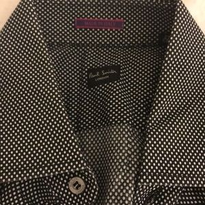 Paul Smith Black/ White Polka dot Evening Shirt